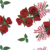 Rose Bouquet Cellophane Roll 30 x 100