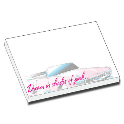 Pink Cadillac Sticky Notes