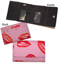 Smaller Pink/Red Lip Wallet