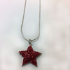 Sparkling Red Star Necklace