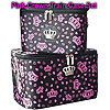 Pink Crowns Train Case 2pc