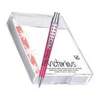 VICTORIOUS Notes in Acrylic Caddy