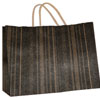 16 x 13 inch Black Brown Woodgrain Gift Bag