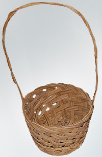Basket with Tall Handle