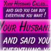 30 Stickers - Your Husband Called