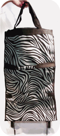 Zebra Print Rolling/Roll-Up Bag