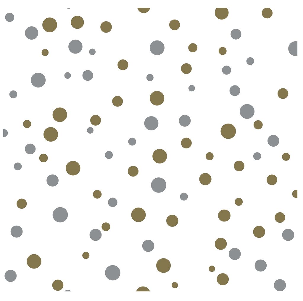 Silver and Gold Polkadots